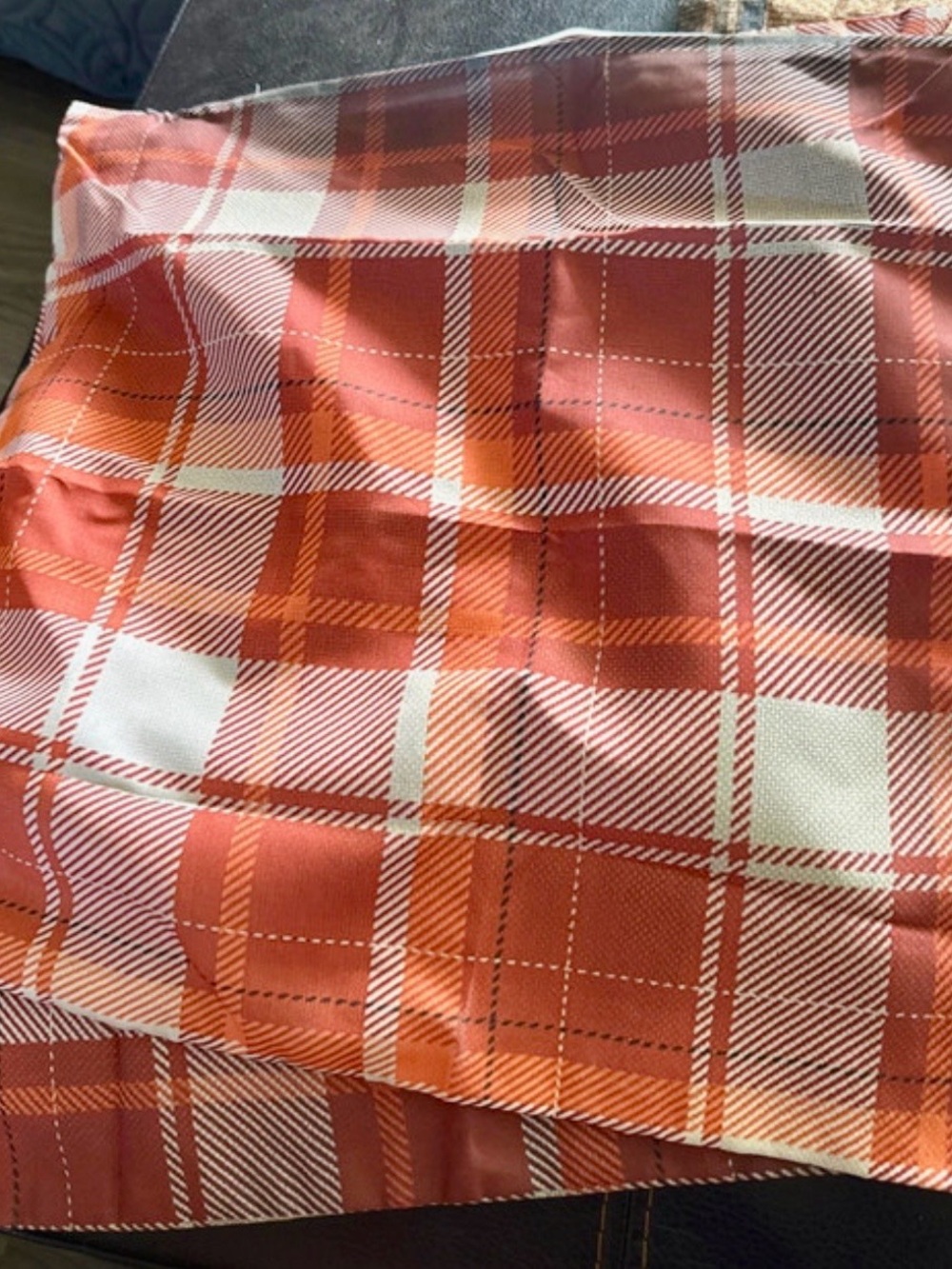 Throw Pillow Covers Set of 2 Fall Plaid